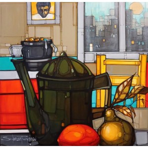 Salman Farooqi, 48 x 48 Inch, Acrylic on Canvas, Abstract Painting, AC-SF-675